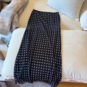 Black and White Polka Dot Skirt